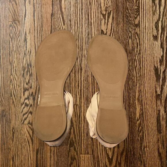 Tan and gold sandals with - Picture 2 of 4